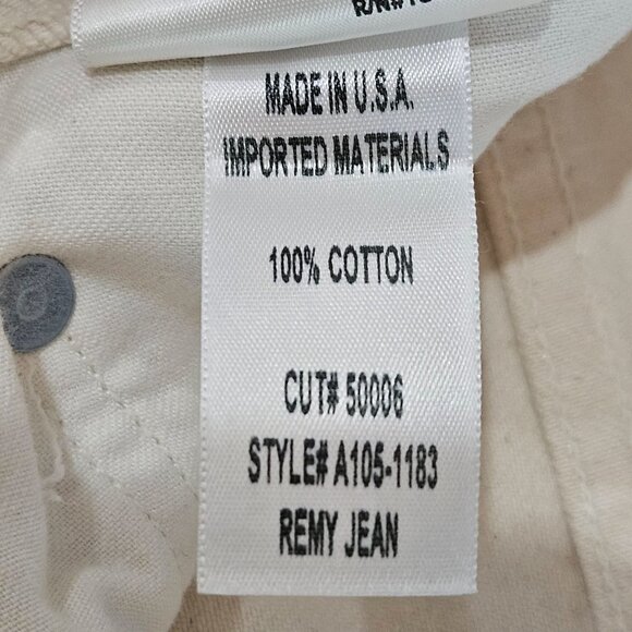 AGOLDE Remy High Rise Straight Leg Jeans Button Fly White Size 29 Preppy Chic - Picture 9 of 15